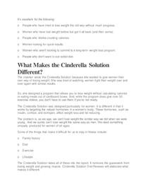 Cinderella Solution Weight Loss Reviews Uk